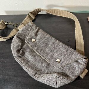 Passport Gray Crossbody Bag
